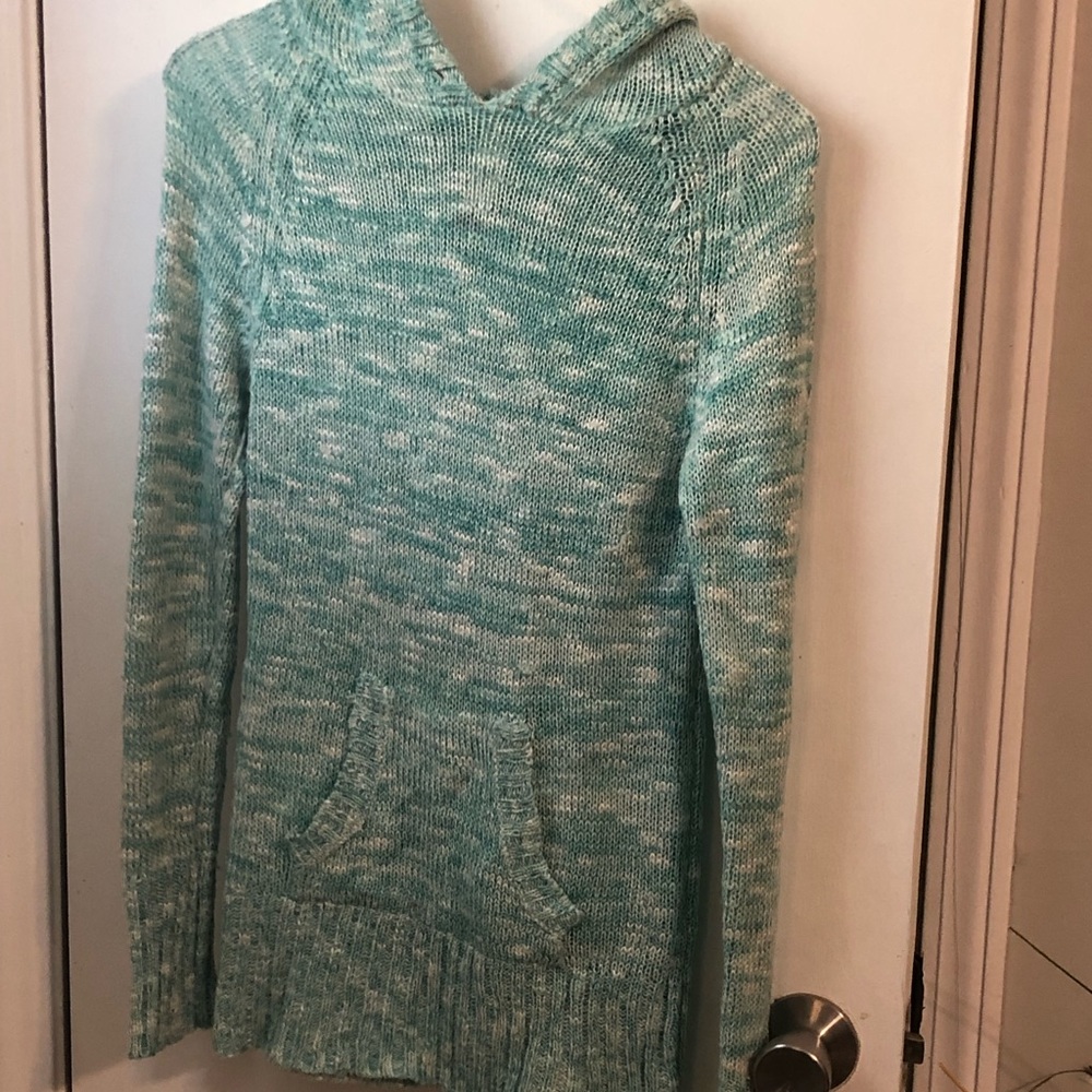 No boundaries teal sweater